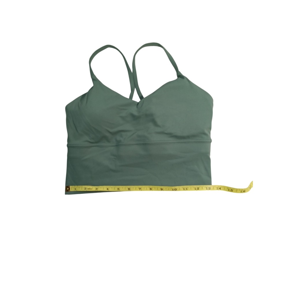 Lululemon Align Tank Top Tidewater Teal Nulu Yoga Crop Bra Size 6